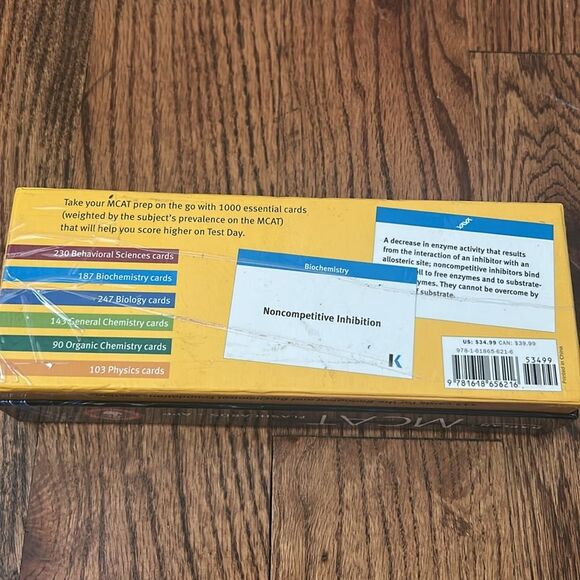 Kaplan MCAT Third Edition Flashcards Pack in Box - Picture 6 of 7